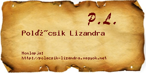 Polácsik Lizandra névjegykártya
